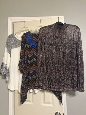 L/XL tunic lot Calessa Adrianna Pappell